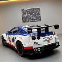 Coche De Deportes Nissan GT-R a Escala 1:22 Con Sonido Y Luz Modelo Metálico De Alta Simulación Para Coleccionistas Y Regalos Para Niños - details 12