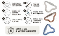 MYHIXEL, Anillo de Silicona para el Pene, Diseño Médico para Prolongar y Mantener Erecciones, Sin Efectos Secundarios, Cómodo y Adaptable, Duradero, Tres Modelos, Elige el que Mejor se Adapte a tus Necesidades, Light, Firm o Intense - details 3