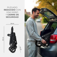 Asalvo Trío Convertible Biarritz 3 en 1 – Carrito de Bebé Evolutivo con Capazo, Silla de Paseo y Auto, Desde Recién Nacido hasta 22 kg, Plegado Fácil y Compacto - details 2