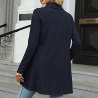 Chaqueta Abierta Delantera Para Mujer Casual De Manga Larga Ligera Tejida Suave Suéter Otoño Invierno Solido Estilo Calle - details 46