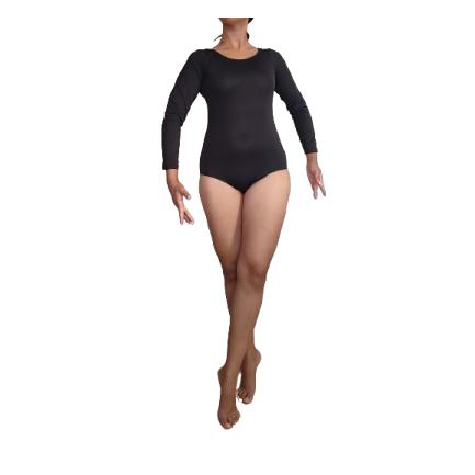 Maillot Deportivo de Manga Larga – Máxima Elasticidad para Danza, Ballet y Fitness