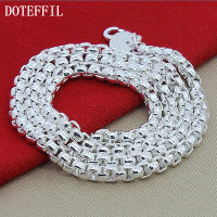 Collar De Cadena Redonda 5mm En Plata De Ley 925 DOTEFFIL Para Mujer Y Hombre Joyería De Moda Para Boda Y Compromiso - details 1