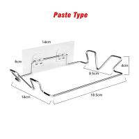 Soporte De Saco De Basura De Acero Inoxidable Organizador De Bolsas De Supermercado Y Toallas Para Cocina Y Armarios - details 9