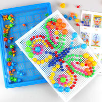 Juego Educativo 3D De Set De Uñas En Forma De Hongos 296 Piezas Juguete Inteligente Para Niños Montessori Color Cognición Regalos - details 0