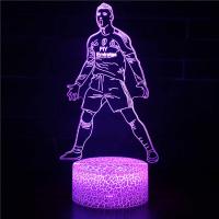 Luz De Noche LED 3D De Cristiano Nathan Fútbol 16 Colores Variables Iluminación Visual Decoración Para Sala De Estar Regalo Para Fanáticos - details 3