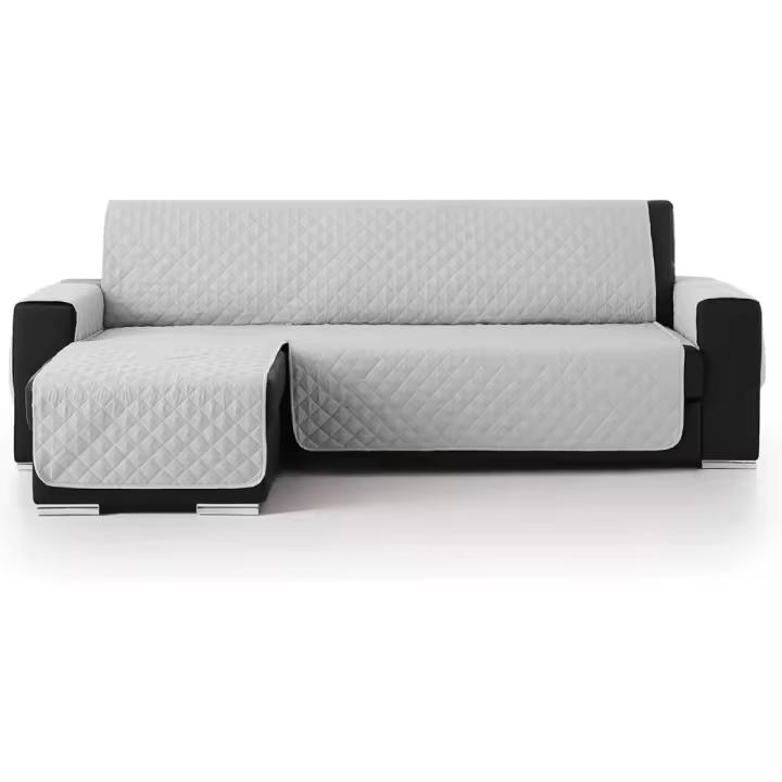 Vivid Torral - Funda Cubre Sofá Chaise Longue Acolchado Reversible Antiácaros Protector Manchas Rombos (Para Brazo derecho y Izquierdo) Válido Hasta 300 cm De Ancho De Brazo A Brazo - 1