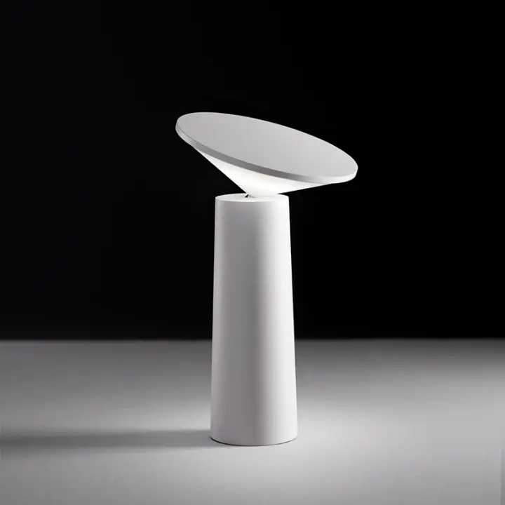 SOMY Lámpara de Mesa Inalámbrica LED, Lámpara de Escritorio Recargable USB, Lámpara de Noche Táctil Regulable sin Cable, 3 Colores, para Interior/Exterior, Restaurante, Bar, IP54, Luz Nocturna Blanca - 1