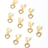Juego De 10 Piezas Anillos Para Cabello De Aleación Con Colgantes De Forma Elegante Corazón Accesorios Para Cabello De Mujer Para Traviesas - details 1