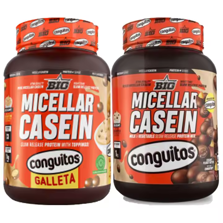 Pack Conguitos Galleta - Caseína micelar 1 kg Y Conguitos Dark - Caseína micelar 1 kg - 1