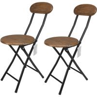 STARLEY-Silla Plegable y Ligera - Taburete de Metal con Madera - Ideal para Cocina, Jardín, Salón y Terraza Bar - 30x73 CM - details 5