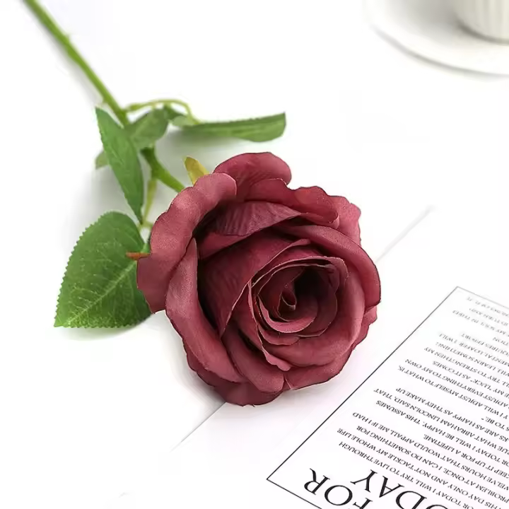 1/3/5Pcs Rosa Artificial 50cm Flores De Seda Para Decoración De Bodas Casamientos Hogar Jardín Decoración De Habitaciones - 1