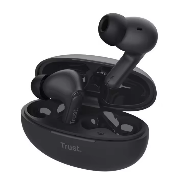 Auriculares Bluetooth Trust Yavi ENC con estuche de carga/ Negros - 1
