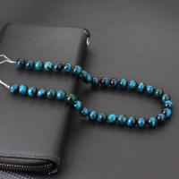 Tigre Azul Piedra De Ojos Noter Grado a 6/8/10/12mm Para Hacer Joyas Perlas Redondas Brillantes Y Llanas Para DIY Pulsera Pendiente Collar - details 7