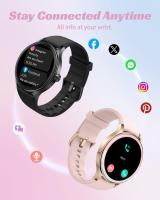 Reloj inteligente para mujer, compatible con teléfonos Android e iOS, con función de responder y hacer llamadas, monitor de actividad física, monitor de ritmo cardíaco y sueño, 100 actividades deportivas, resistente al agua IP68. - details 2