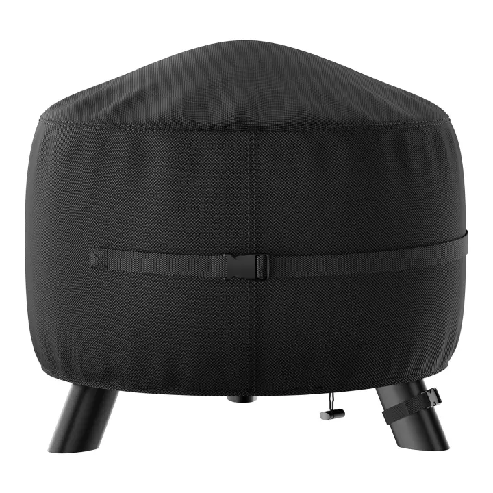 Cubierta Redonda De Acero Para Piletas De Fuego 600D Tela De Oxford Resistente Al Viento Y Anti-UV Para Muebles Al Aire Libre - 1