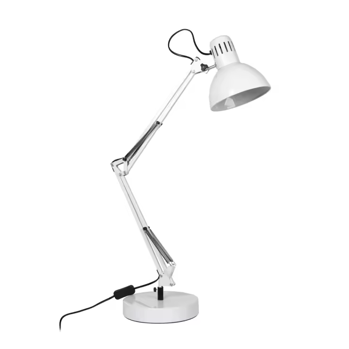ARQUITECT Lámpara de mesa articulada 1xE27 L.20xAn.50xAl.Reg.cm Blanco - 1