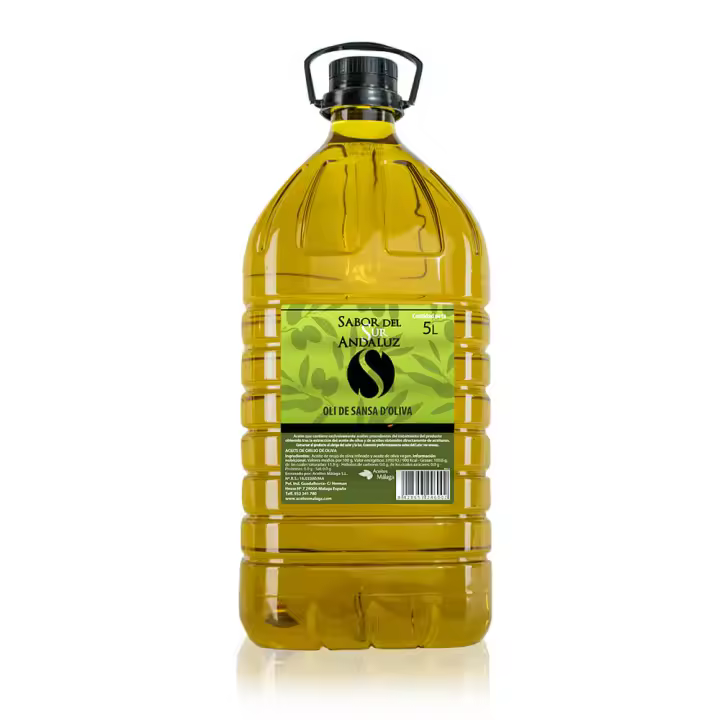 ACEITE ORUJO DE OLIVA SANSA SABOR DEL SUR PET GARRAFA TRANSP. ASA NEGRA 5L - 1