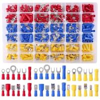 Kit Comprehensivo De Terminales Eléctricos 102/280/300/480pcs Conectores Duros Aislados De Juego De Terminales De Punta Y Anillo Eficientes Para Cableado - details 7