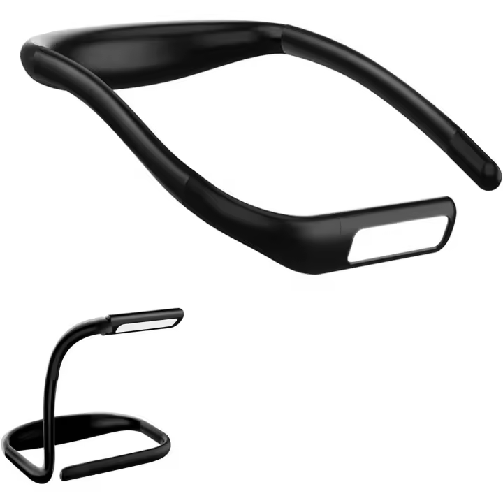 Lámpara de lectura LED para el cuello, lámpara de lectura para la cama, lámpara de escritorio con brillo ajustable, luz de lectura de 3 colores - 1