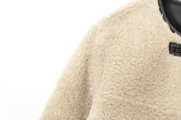 Chaqueta De Fieltro PB&ZA Para Mujeres Otoño E Invierno 2024 Cuello Redondo Abotonada Integrada Con Peluche Casual Para El Trabajo - details 3