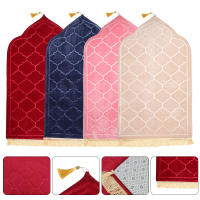 Alfombra De Oración Portátil Para Viajes Soft Worship Non-slip Con Diseño De Plegado De Flannel Para Musulmanos Durante El Ramadán Alfombra Antideslizante Para Interior - details 11