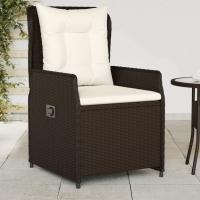 vidaXL Sillones reclinables de jardín 2 uds ratán sintético marrón - details 0
