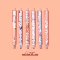 6pc Bolígrafo De Gel Creativo 0.5mm Tipo Presión Alta Valía Facial Niña Bonita Corazón Fae Gas Bolígrafo Neutro Suministros De Papelería Para Escuela Y Oficina - details 1