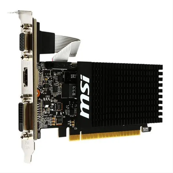 Tarjeta gráfica MSI V809-2000R NVIDIA GeForce GT 710, 2GB DDR3, PCI Express 2.0, 64-bit, HDMI/DVI-D/D-SUB - 1