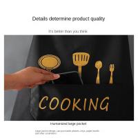Delantal Para Cocina Impermeable Y Antigrasa Para Hombres Y Mujeres Estilo Pareja Ligero Y Delgado Ropa De Trabajo Para Cocinar - details 5