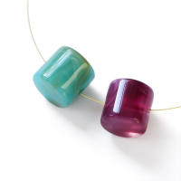 10pcs Cuentas Espaciadoras De Forma Cilíndrica 11.5x12mm Imitación De Piedra Acrílica Para Fabricación De Joyas Pulseras Collares DIY - details 3