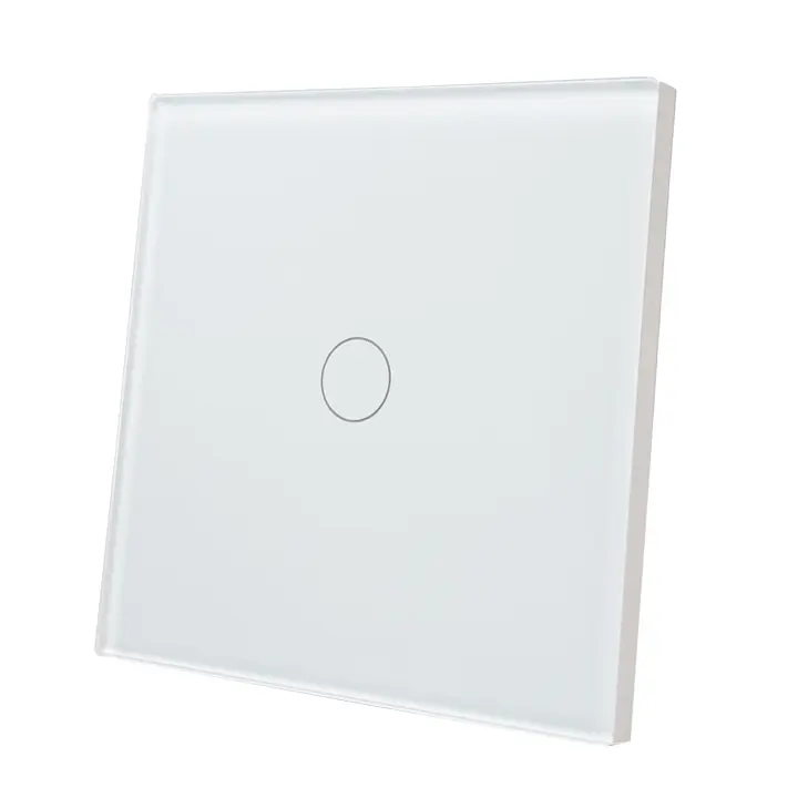 LED ATOMANT Interruptor de Cristal Inteligente ZigBee 3.0, 1 Vía, Requiere HUB ZigBee, Compatible con App Smart Life y Tuya, Control por Voz con Alexa y Google Assistant, Pulsador Táctil para Iluminación Domótica, Ideal para Viviendas, Oficinas y Locales - 1