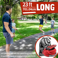 Cuerda De Saltar Multitarea De 5M/7M Con Mango De Espuma Ajustable Para Personas Varias Adecuada Para Fiestas Familiares Y Actividades En La Campus - details 0