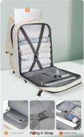 Mochilas de viaje para hombres y mujeres, computadoras portátiles de Negocios impermeables, bolso aprobado por la aviación 22l, con compartimento de zapatos independientes - details 4