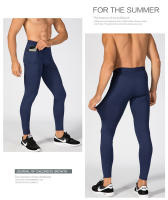 Pantalones deportivos ajustados para hombre, pantalones de chándal transpirables de secado rápido, pantalones de cintura elástica, mallas para entrenamiento, Fitness, trotar, pantalones de gimnasio para hombre - details 6