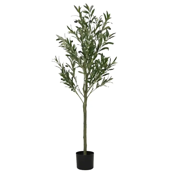 vidaXL Árbol de olivo artificial con hojas verde en dimensiones 180 cm/120 cm - 1