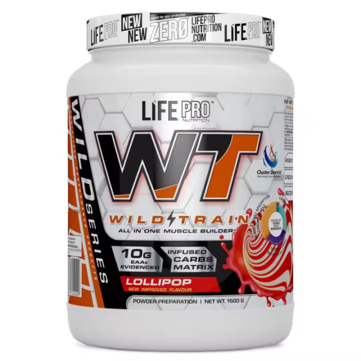 Pre Entreno Life Pro Wild Train 1500g – Fórmula Avanzada con Carbohidratos y Electrolitos para Energía y Rendimiento - 1