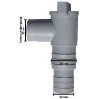 Adaptador De Piscina Al Suelo PVC Durable 32mm Resistente a Fugas Reemplazo Seguro Para Equipos Exteriores Accesorio De Piscina - details 4