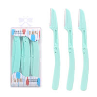 Karsyngirl 3pcs Afeitadora De Cejas Plegable Cepillo Para Rostro Herramientas De Maquillaje Para Mujeres Corta Cabello Y Cejas - details 5