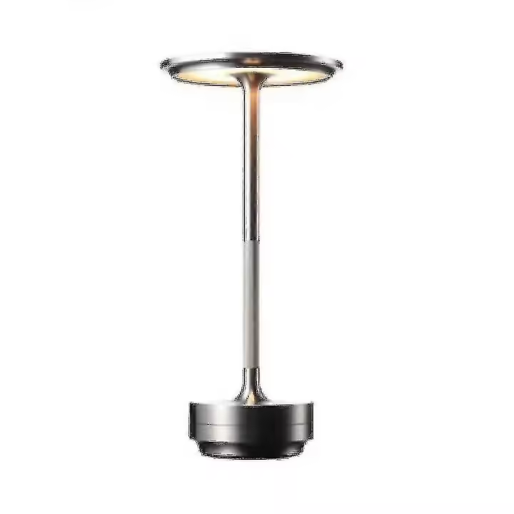 Lámpara De Mesa Inalámbrica Regulable Impermeable Metal Usb Lámparas De Mesa Recargables-1 Piezas - 1