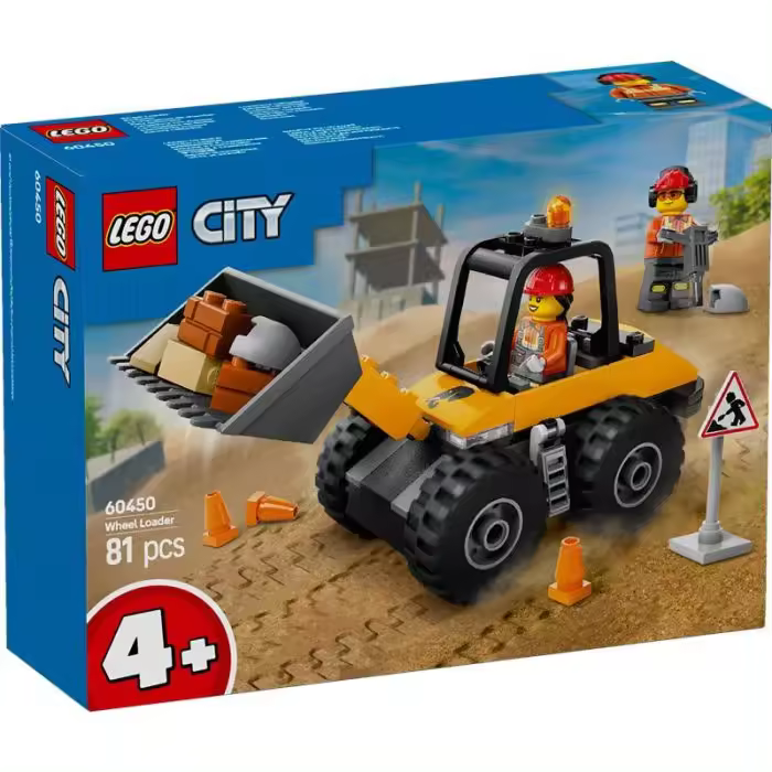 LEGO CITY CARGADORA CON RUEDAS AMARILLA 60450 - 1