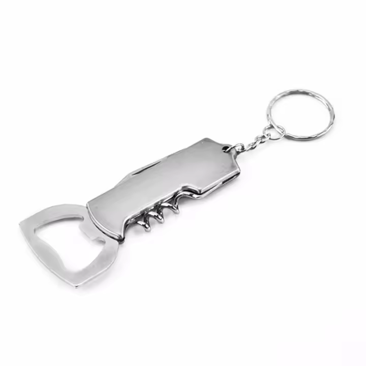 Llavero 3 En 1 Con Abrebotellas De Acero Inoxidable Portátil Cortador De Sellado Y Abreviñas Para Cerveza Y Vino Rojo Herramienta De Cocina - 1