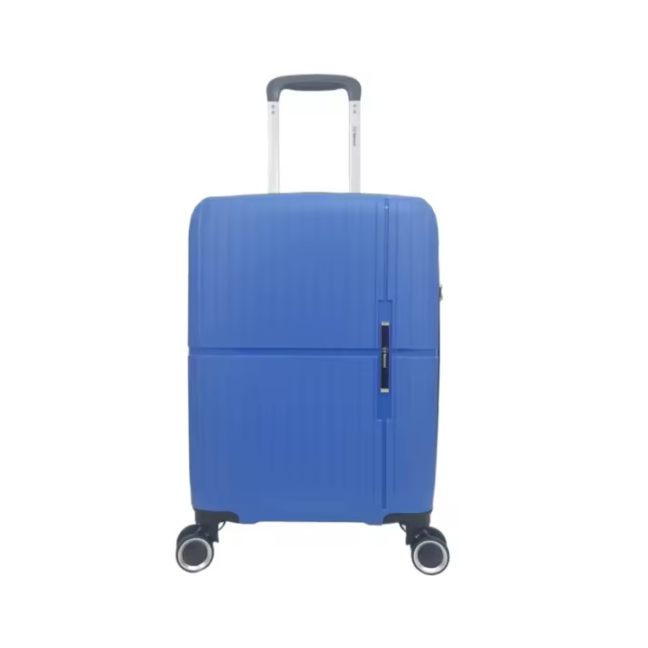 Maleta de Viaje barata de cabina Benzi BZ5754 Azul de polipropileno de 55 x 37 x 20 muy ligera 2.5 kg. 4 ruedas dobles giratorias 360º. Cerradura integrada TSA de combinación. Excelente relación calidad-precio. (Azul) - 1