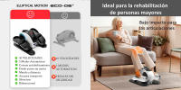 Mini Eliptica Electrica con 30 Niveles de Velocidad, 5 Funciones, Pedales con Correas, Pantalla LED, Mando a Distancia, Silenciosa y Portable - Pedaleador Electrico para Mayores y Ancianos ELLIPTICAL MOTION - details 1