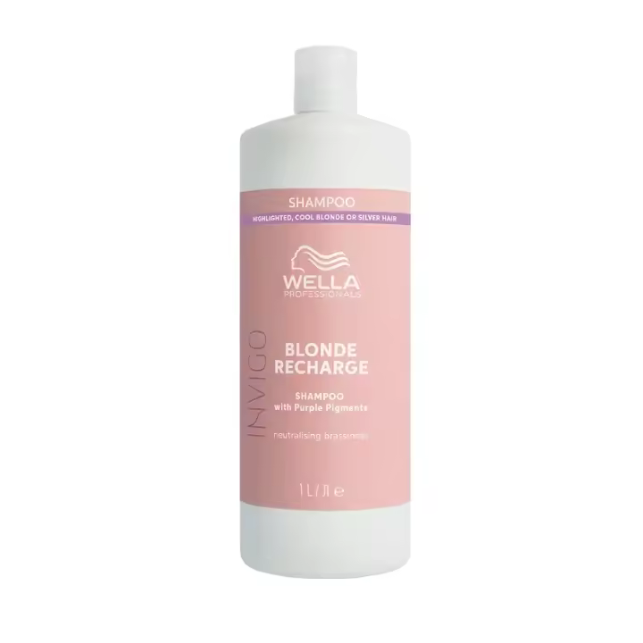 Wella Invigo Cool Blonde Recharge Champú Violeta Para Rubios Fríos - 1