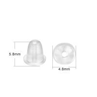 200-2000pcs Tapones De Aretes De Silicona Suave Para Aretes De Punto De Punta Accesorios De Encuentros De Aretes Cilindro De Bala Tapones Para Orejas - details 11