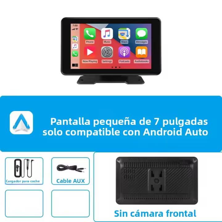 Radio De Coche Multimedia 10.26' Con Wireless Carplay Pantalla Para A-pple Y Android Monitor 4K DVR Cámara De Retroceso Resolución 1280x720 Touch Screen - 1