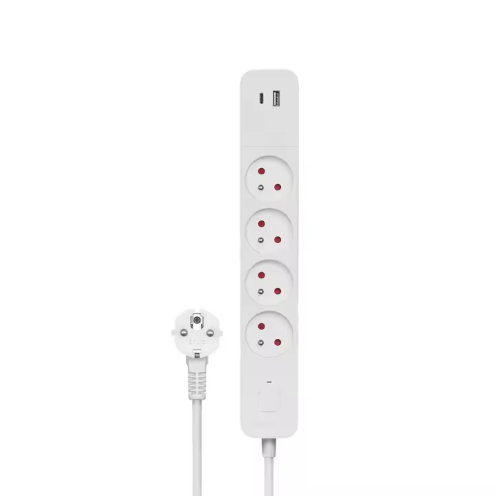REGLETA DE 4 ENCHUFES + 2XUSB 1.5M SAVIO LZ-11 - 1