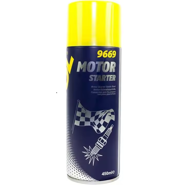 MANNOL | Motor Starter Spray | 450 ml | Aerosol de Arranque Rápido para Motores de Gasolina y Diésel | Arranque en Frío Confiable - 1