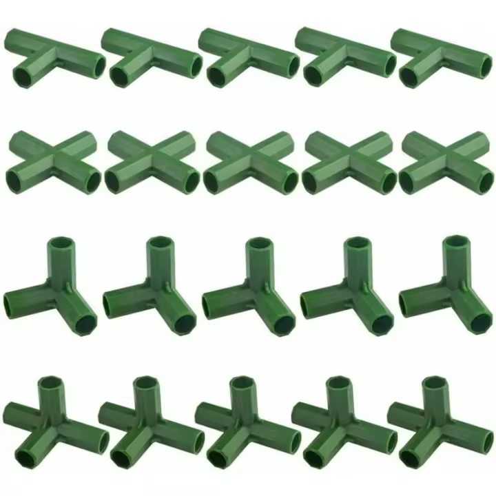 Conectores de Marco de jardinería resistentes para invernadero y plantas, 20 piezas, 11mm - 1