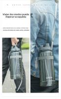 Botella Deportiva De Agua Portátil Con Pajita Gran Capacidad 0.7/1/2/3L Para Camping Picnic Escalada Deportes Al Aire Libre - details 11